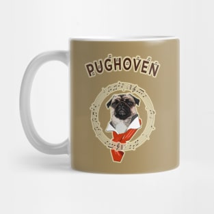 PUG HOVEN, the Pug Dog musican Mug